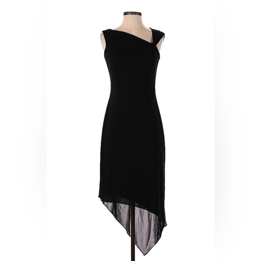 M David Meister Asymmetrical Cocktail Dress